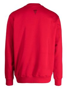 Izzue Sweater van katoenblend met borduurwerk - Rood