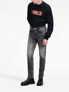 Karl Lagerfeld Jeans Jeans met monogramprint - Zwart