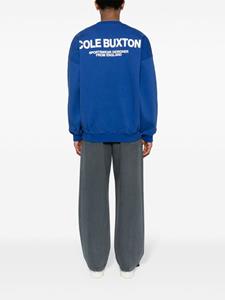 COLE BUXTON Sweater met logoprint - Blauw