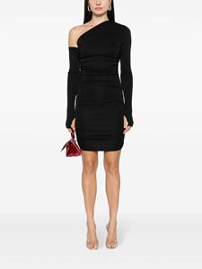 THE ANDAMANE Olimpia asymmetrische mini-jurk - Zwart
