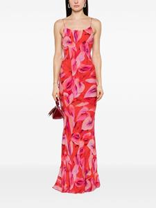 THE ANDAMANE Ninfea jurk met bloemenprint - Rood