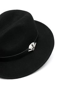 Karl Lagerfeld K/Signature fedora hoed - Zwart