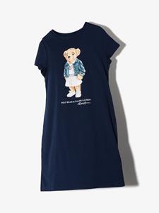 Ralph Lauren Kids T-shirtjurk met print - Blauw