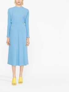 Victoria Beckham Gedrapeerde jurk - Blauw