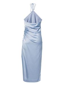 Simkhai Hansel satijnen midi-jurk - Blauw