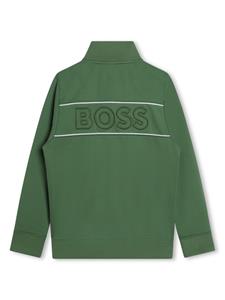 BOSS Kidswear Jack met geborduurd logo - Groen