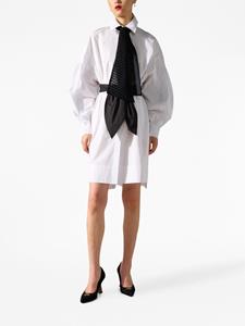 Karl Lagerfeld Hun's Pick blousejurk met gestrikte hals - Wit