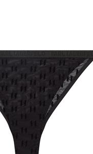 Karl Lagerfeld Slip met monogram - Zwart
