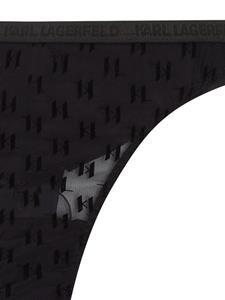 Karl Lagerfeld Doorzichtige string - Zwart