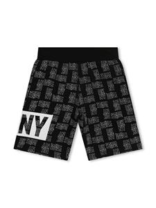 Dkny Kids Katoenen shorts met logoprint - Zwart