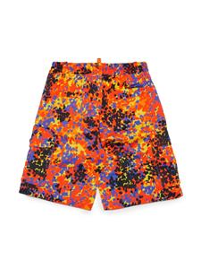 Dsquared2 Kids Shorts met abstracte print - Oranje
