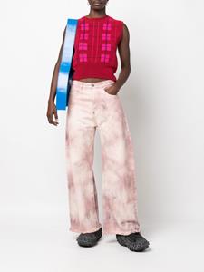 Marques'Almeida Jeans met tie-dye print - Roze