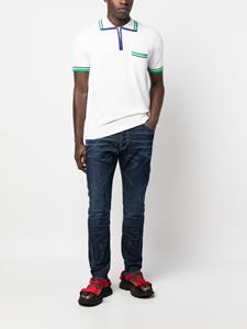 Dsquared2 Poloshirt met contrasterende rand - Wit