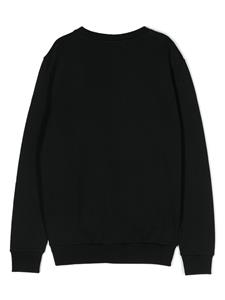 Balmain Kids Sweater verfraaid met kristallen logo - Zwart