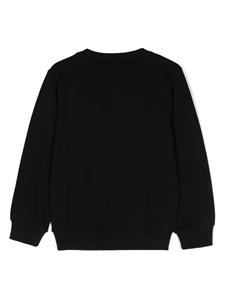 Balmain Kids Katoenen sweater met logoprint - Zwart