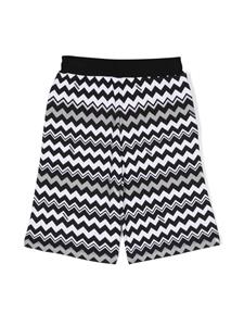 Missoni Kids Shorts met zigzag-patroon - Zwart