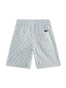 Lanvin Enfant Katoenen shorts met logoprint - Groen