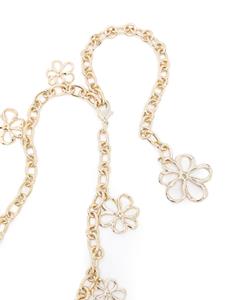 Maje flower-charms chain belt - Goud
