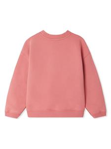 Bonpoint Tayla katoenen sweater met geborduurde kers - Roze