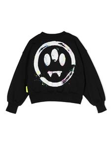 Barrow kids Katoenen sweater met logoprint - Zwart