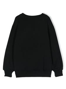 MSGM Kids Sweater met logoprint - Zwart