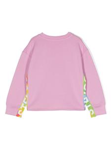 Stella McCartney Kids Katoenen sweater met logoprint - Roze