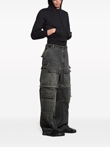 Balenciaga Katoenen cargo jeans met wijde pijpen - Zwart