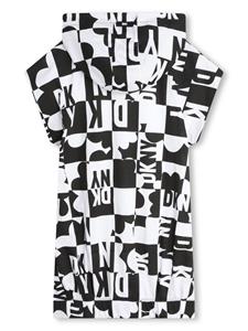 Dkny Kids Hoodie-jurk met logoprint - Zwart