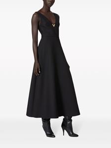 Valentino Garavani Crepe Couture midi-jurk - Zwart