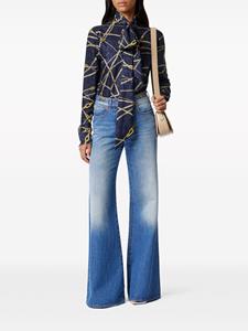 Versace Mid waist flared jeans - Blauw