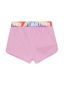 Stella McCartney Kids Shorts met logoprint - Roze