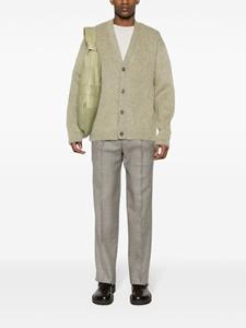 LEMAIRE brushed-effect cardigan - Groen