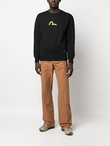 EVISU Sweater met ronde hals - Zwart