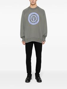 Versace Jeans Couture Sweater met logoprint - Grijs