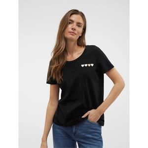 Vero moda T-shirt met korte mouwen en hartenprint