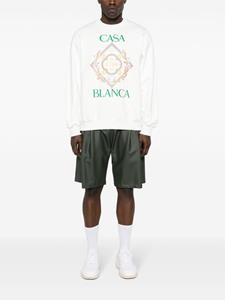 Casablanca Katoenen sweater met logoprint - Wit