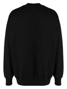 Izzue Sweater met logoprint en verlaagde schouders - Zwart