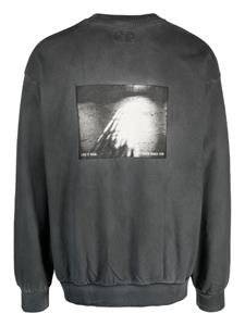 Izzue Sweater met fotoprint - Grijs