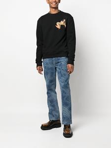 Roberto Cavalli Sweater met patchdetail - Zwart