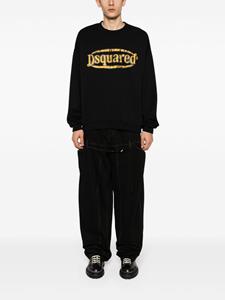 Dsquared2 Katoenen sweater met logoprint - Zwart
