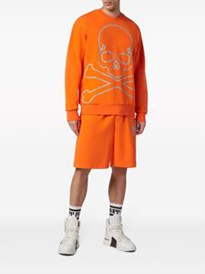 Philipp Plein Sweater met doodskopprint - Oranje