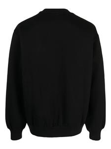CHOCOOLATE Sweater van katoenblend met logoprint - Zwart
