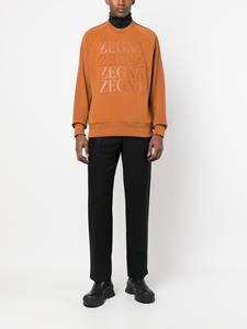 Zegna Sweater met logo-reliëf - Oranje