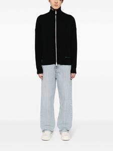 FIVE CM Ribgebreide katoenen sweater - Zwart