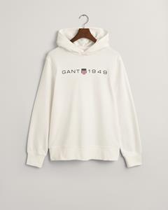 Gant Men Printed Graphic hoodie Wit