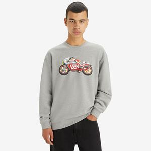 Levi's Soepele sweater met ronde hals Batwing moto motief