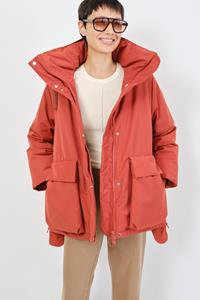 Embassy of Bricks and Logs Damen vegan Kurzer Parka Finley Burnt Red