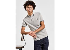 Fred Perry Twin Tipped Short Sleeve Polo Shirt Heren - Grey- Heren