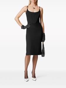 Versace Medusa-strap corset-style dress - Zwart