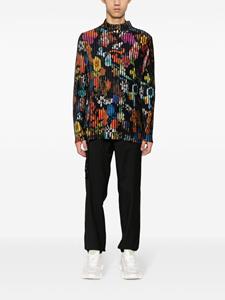 Moschino Trui met bloemenprint - Zwart